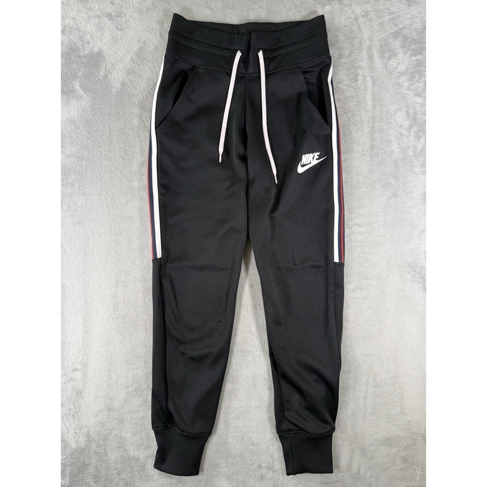 Nike‎ Joggers Mens Small Black Sportswear Heritage Repeat Track Pants